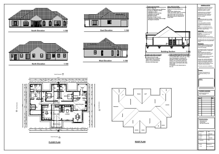 Residential Building Plans and Elevations | PDF | Drainage | Roof