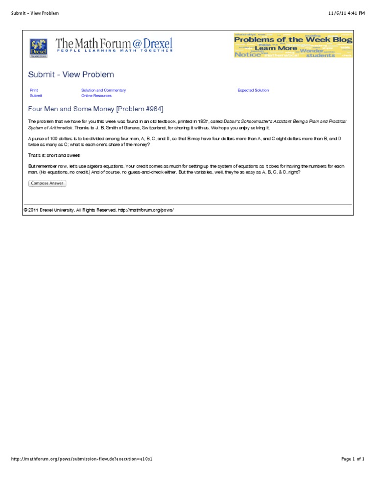 Submit - View Problem | PDF
