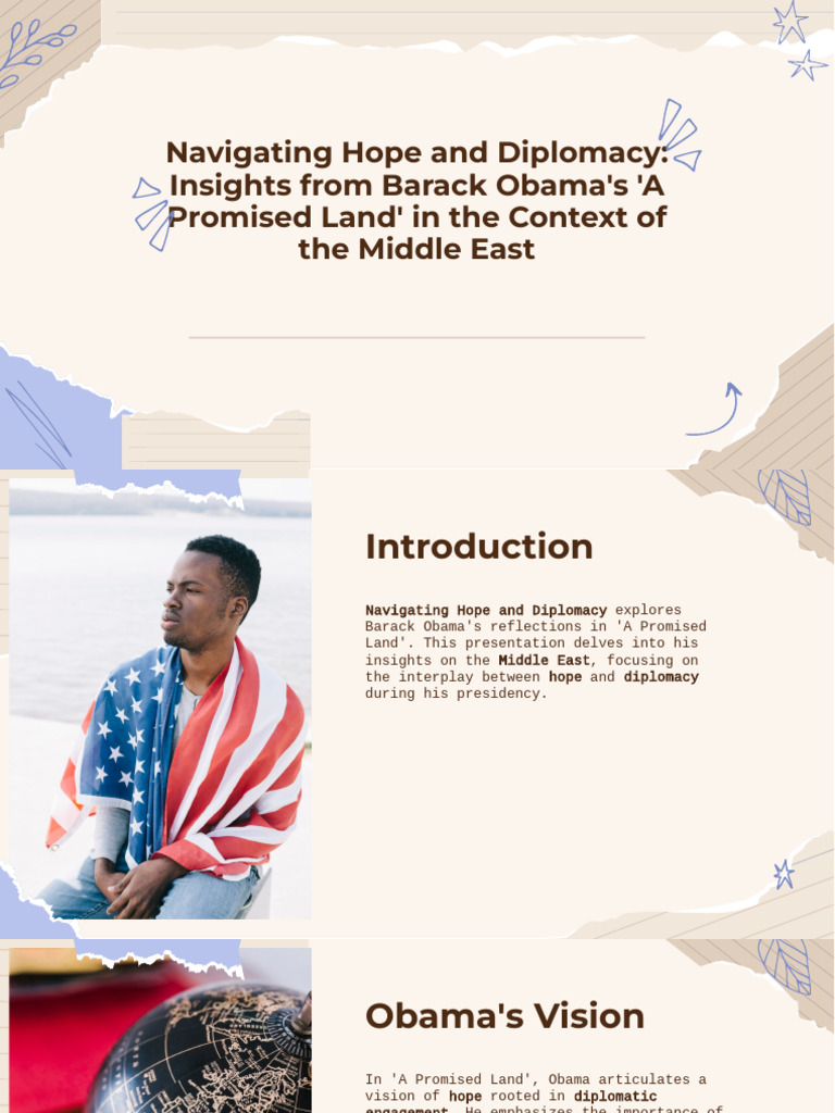 Slidesgo Navigating Hope and Diplomacy Insights From Barack Obamas A ...