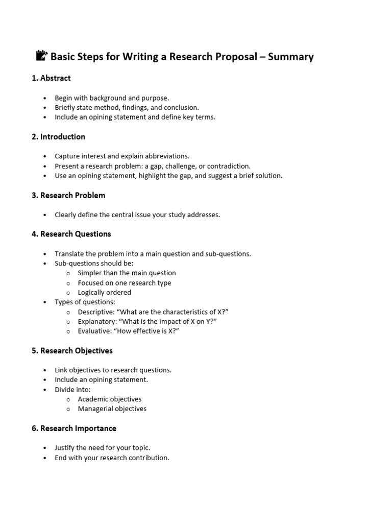 Research Proposal Writing Guide | PDF