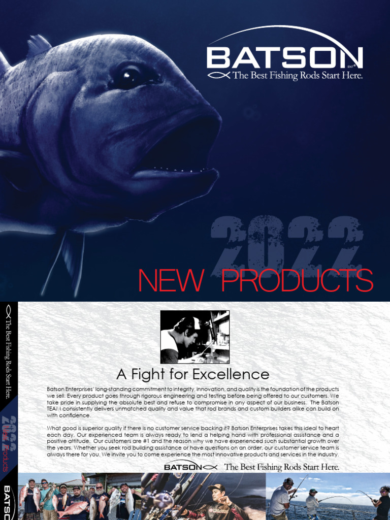 New Fishing Rod Blanks by Batson | PDF | Fishing Rod | Fish And Humans