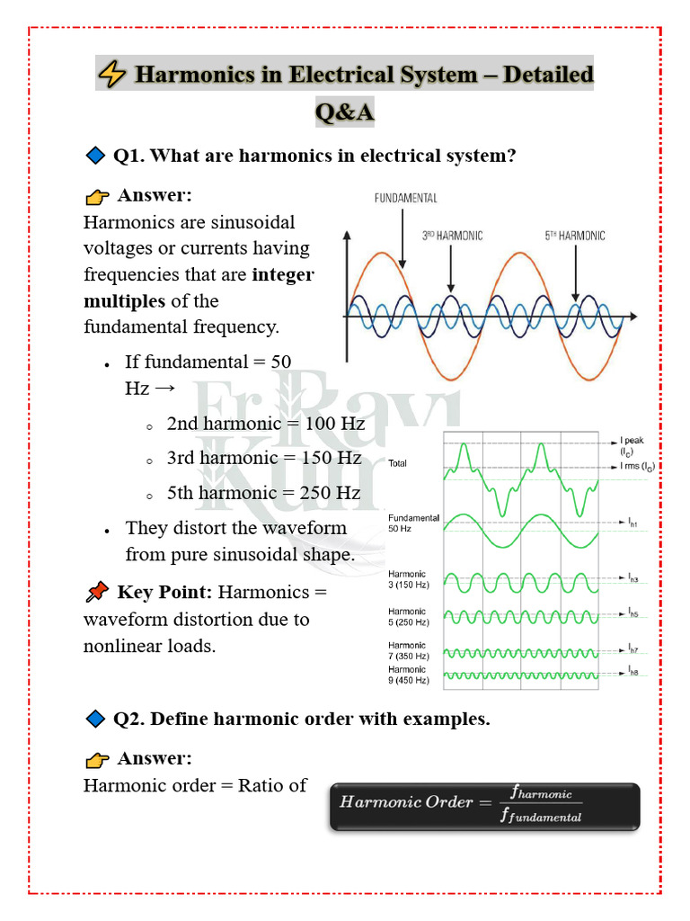 Understanding Harmonics in Electrical Systems | PDF | Power Inverter ...