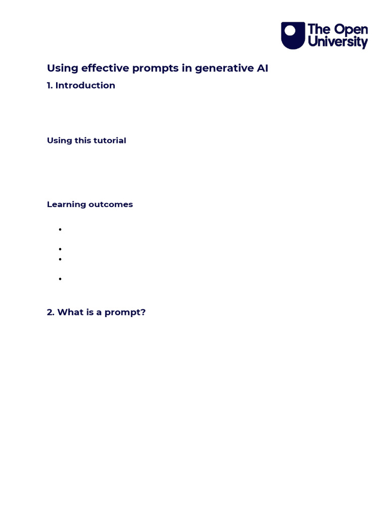Crafting Effective AI Prompts Guide | PDF | Artificial Intelligence ...