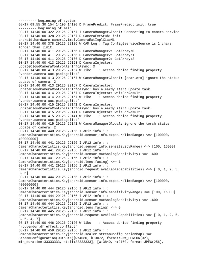 Log Cat 1755416400244 | PDF | Computer Programming | System Software