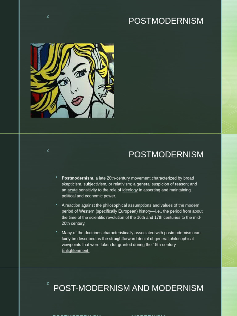 Understanding Postmodernism: Key Concepts | PDF | Postmodernism | Reason