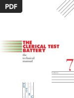 Download Clerical Reasoning Test Technical Manual by mrose SN9145210 doc pdf