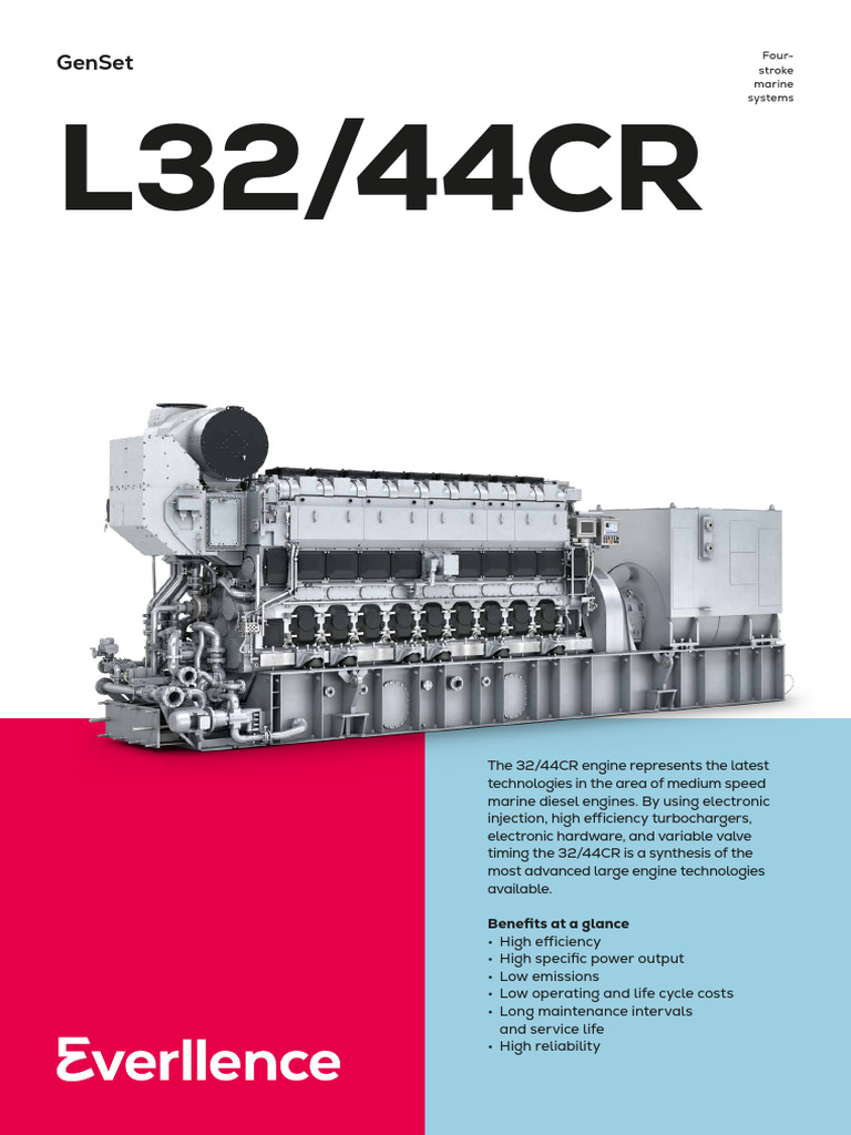 V32/44CR Marine Diesel Engine Overview | PDF | Diesel Engine | Engines