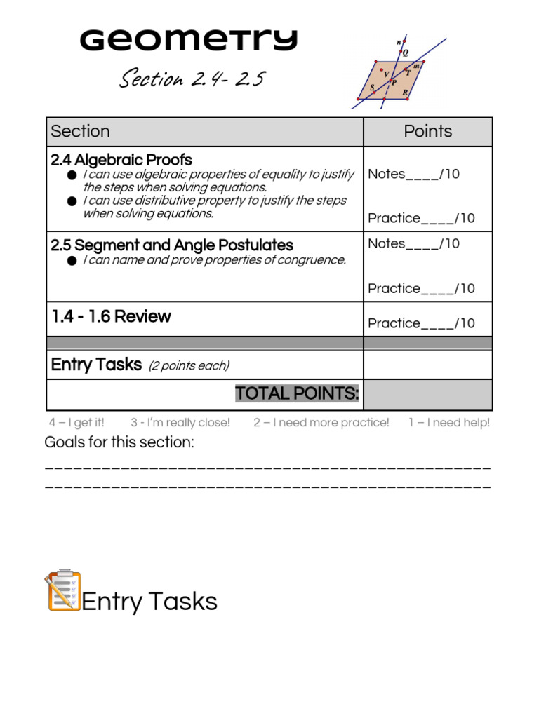 Algebraic Proofs and Postulates in Geometry | PDF | Quadratic Equation ...