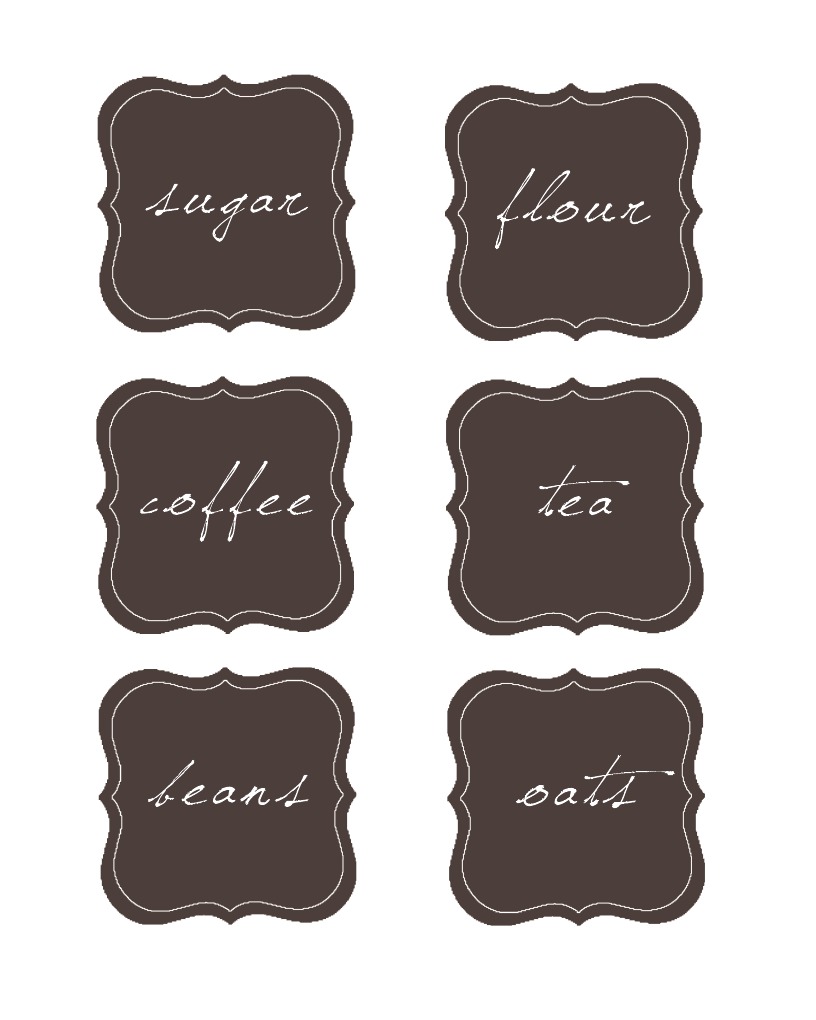 Kitchen Labels Dark | PDF
