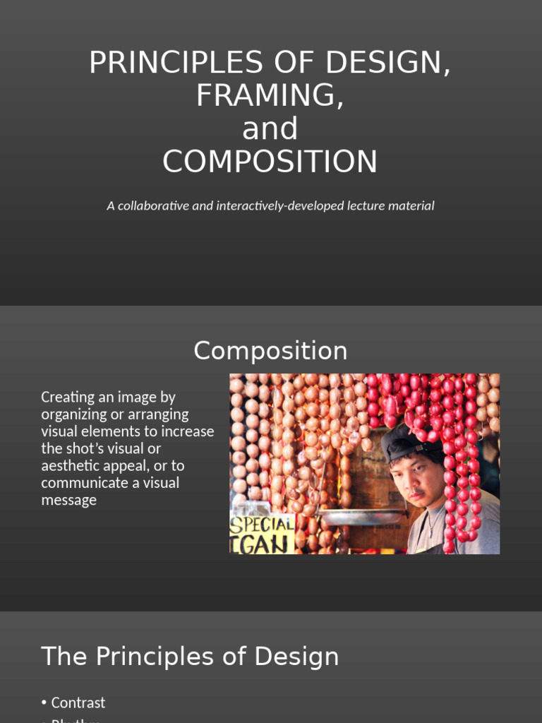 Design Principles and Composition Guide | PDF | Composition (Visual ...