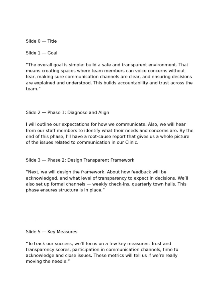 Building a Culture of Trust in Communication | PDF