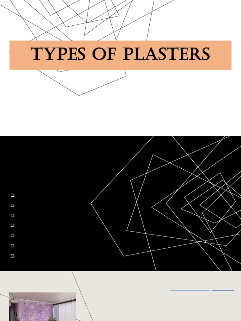 Types of Plasters New | PDF | Plaster | Concrete