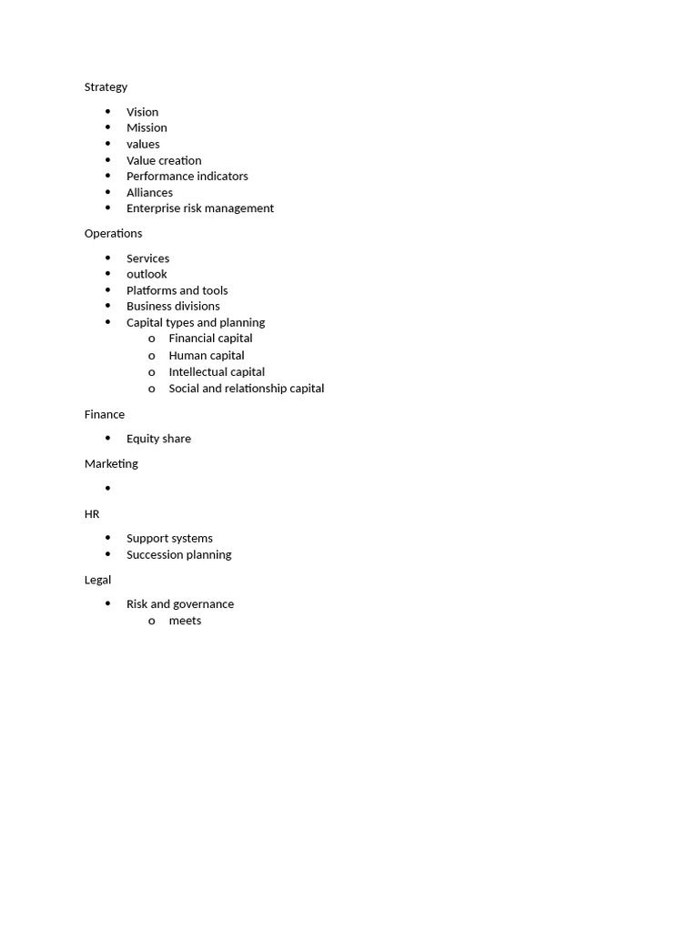 Filb Strategic Framework Overview | PDF