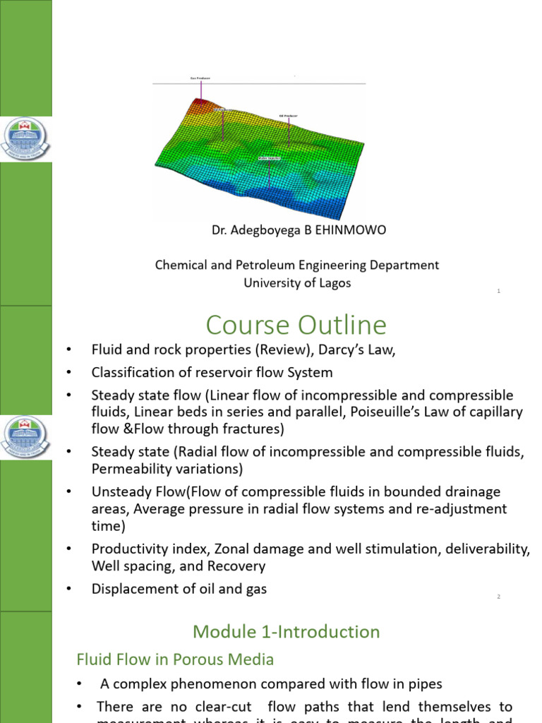 Fluid Flow in Porous Media Overview | PDF | Fluid Dynamics | Viscosity
