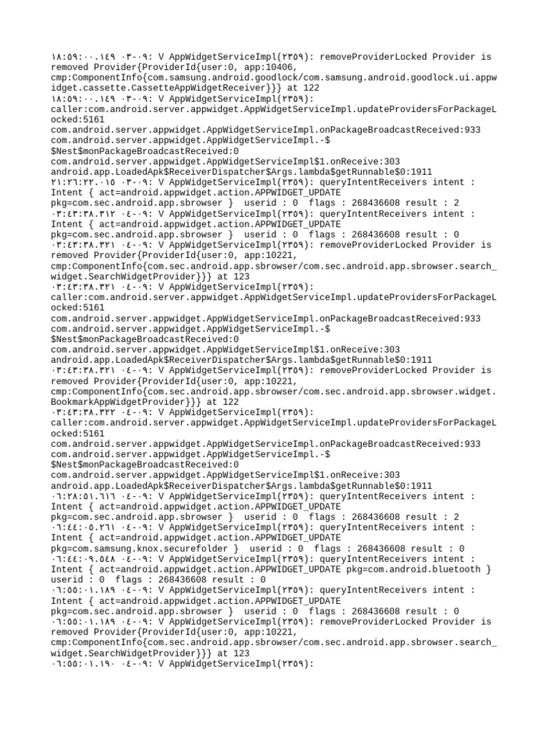 Appwidget History Log1 | PDF | Information Retrieval Organizations ...