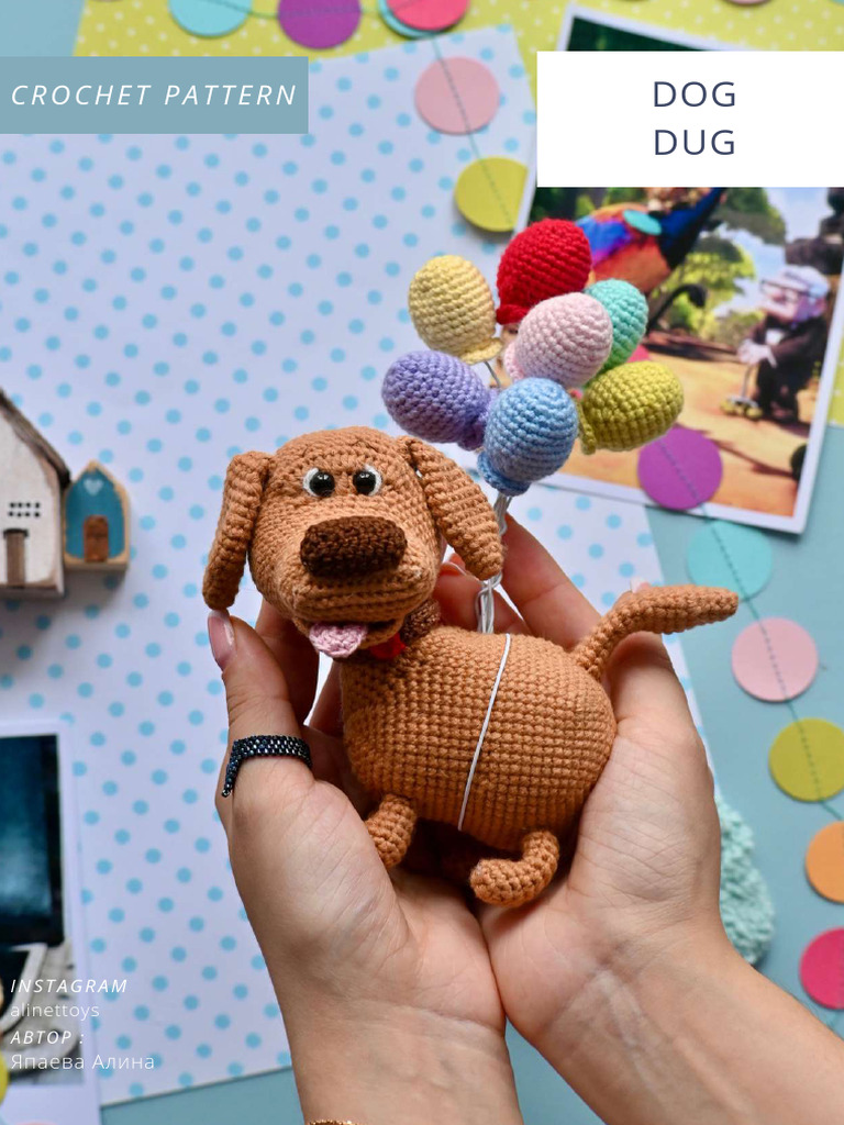 Amigurumi Dog Crochet Pattern | PDF | Crochet | Yarn