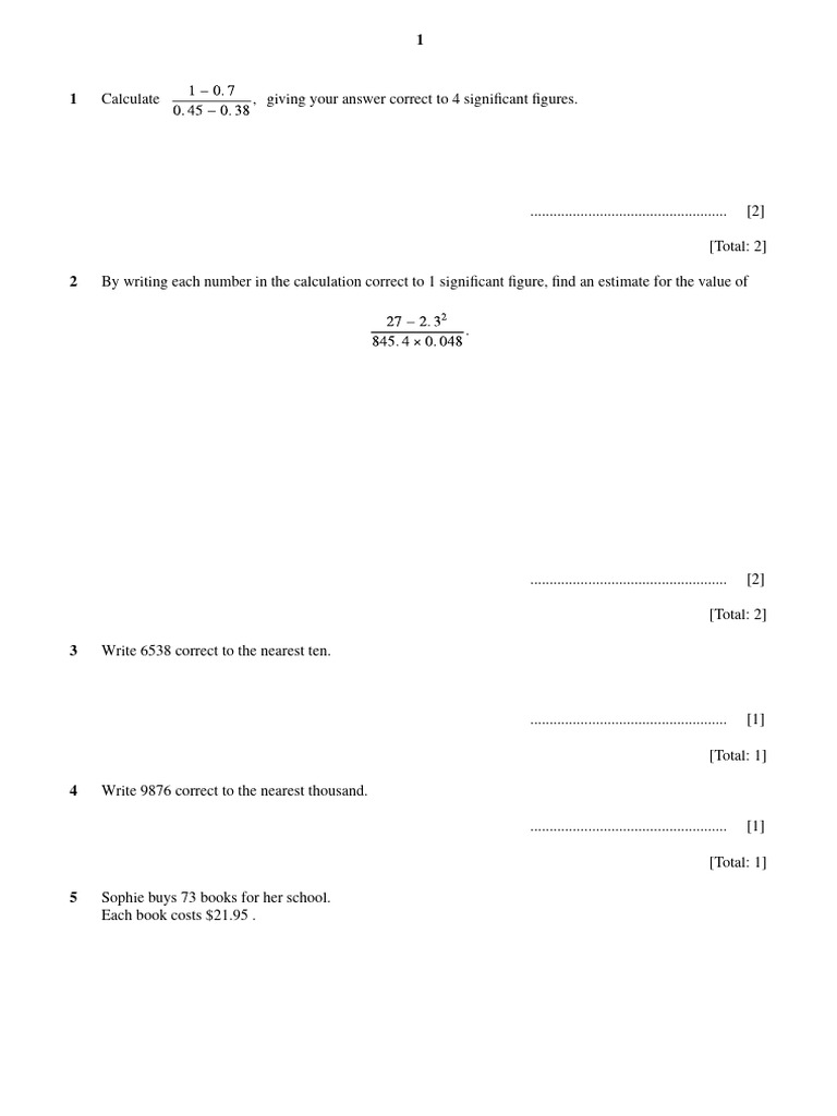 8. Estimation | PDF | Significant Figures | Rounding