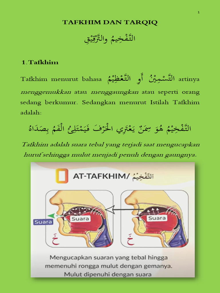 Tafkhim dan Tarqiq dalam Bacaan | PDF