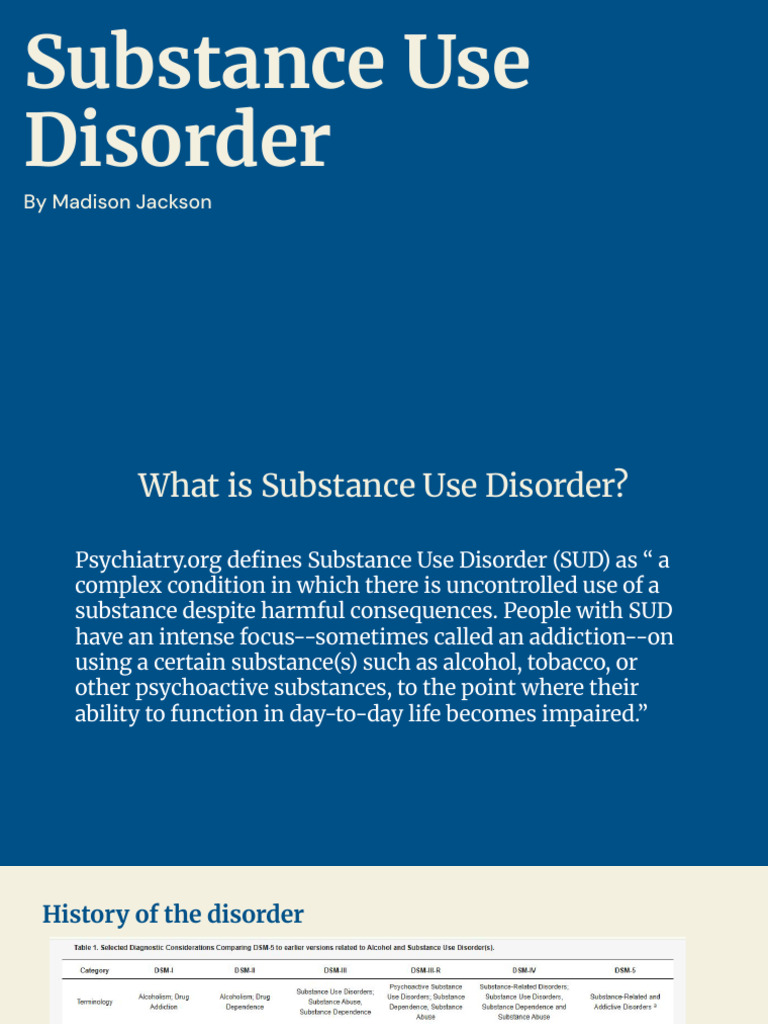 Nursing Management of Substance Use Disorder | PDF | Drug ...
