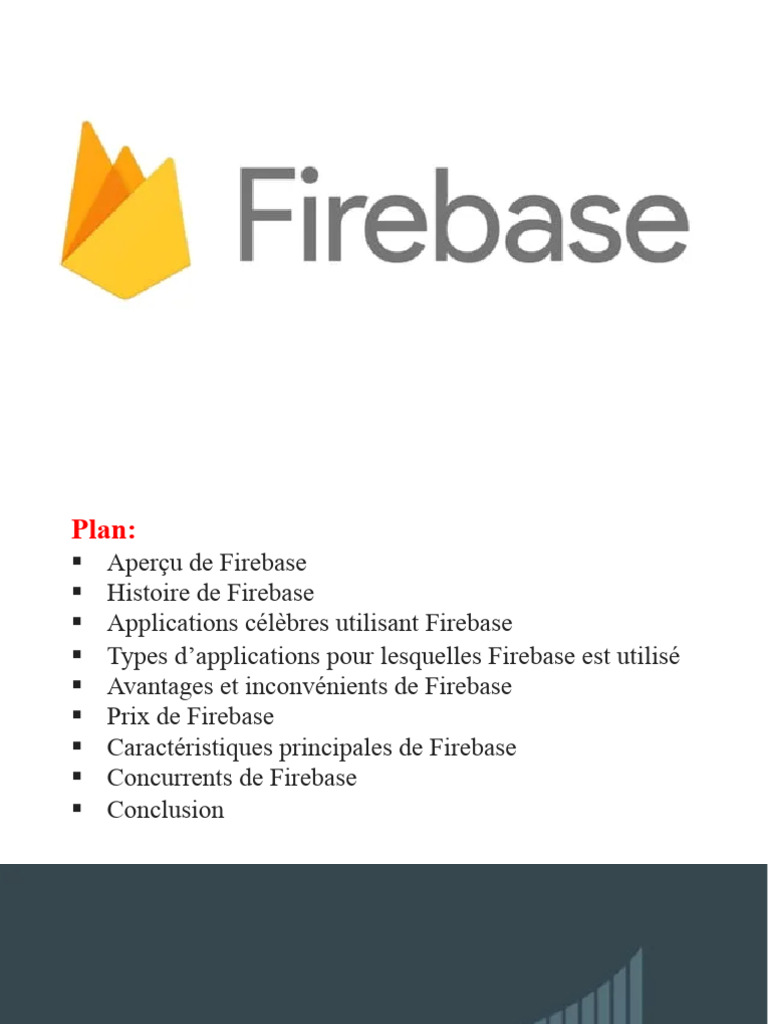 Prix et avantages de Firebase | PDF | Application | Android (Système d ...
