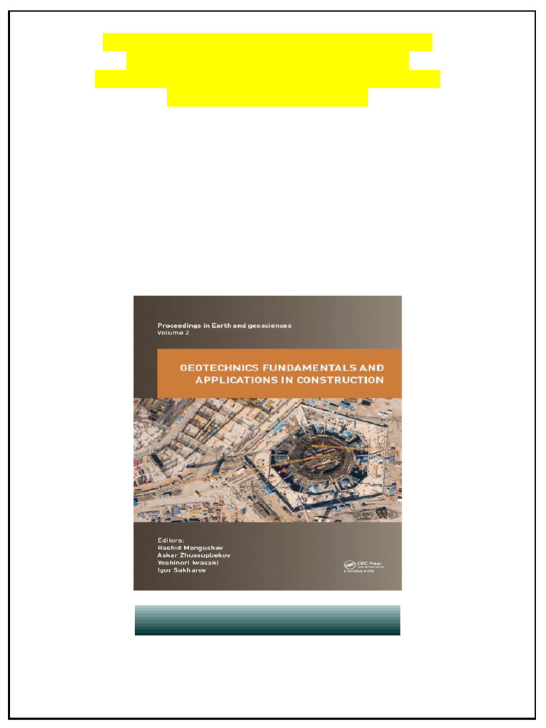 Geotechnics Fundamentals and Applications in Construction: New ...