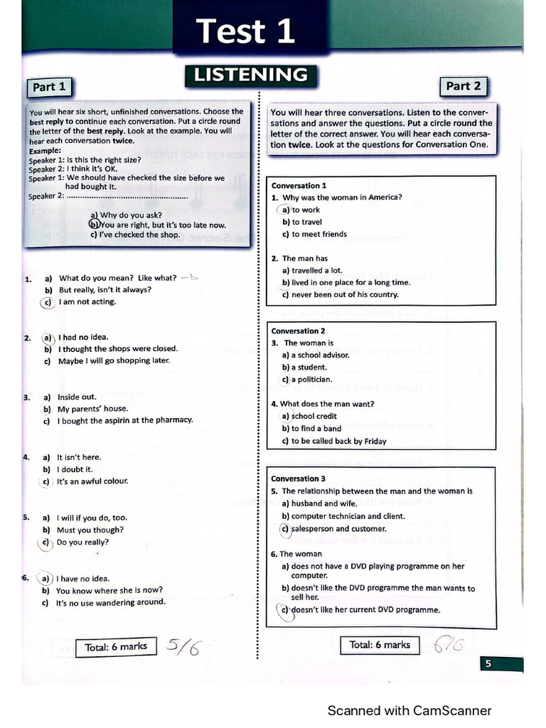 Practice Test Language Cert | PDF