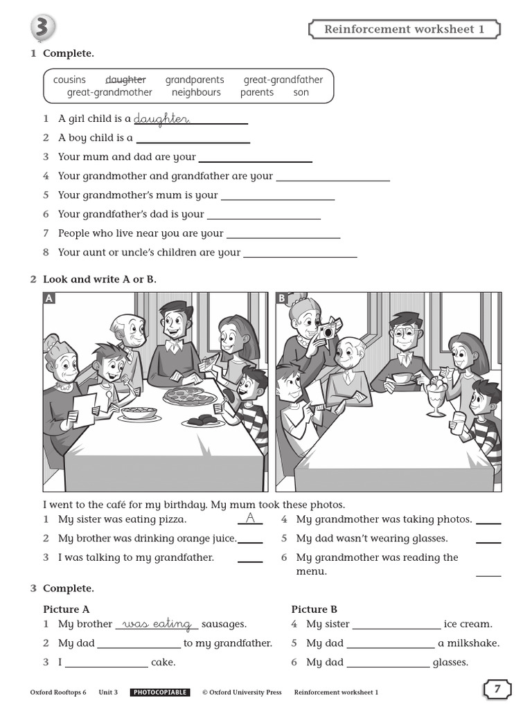 Oxford Rooftops 6 Reinforcement Worksheet | PDF