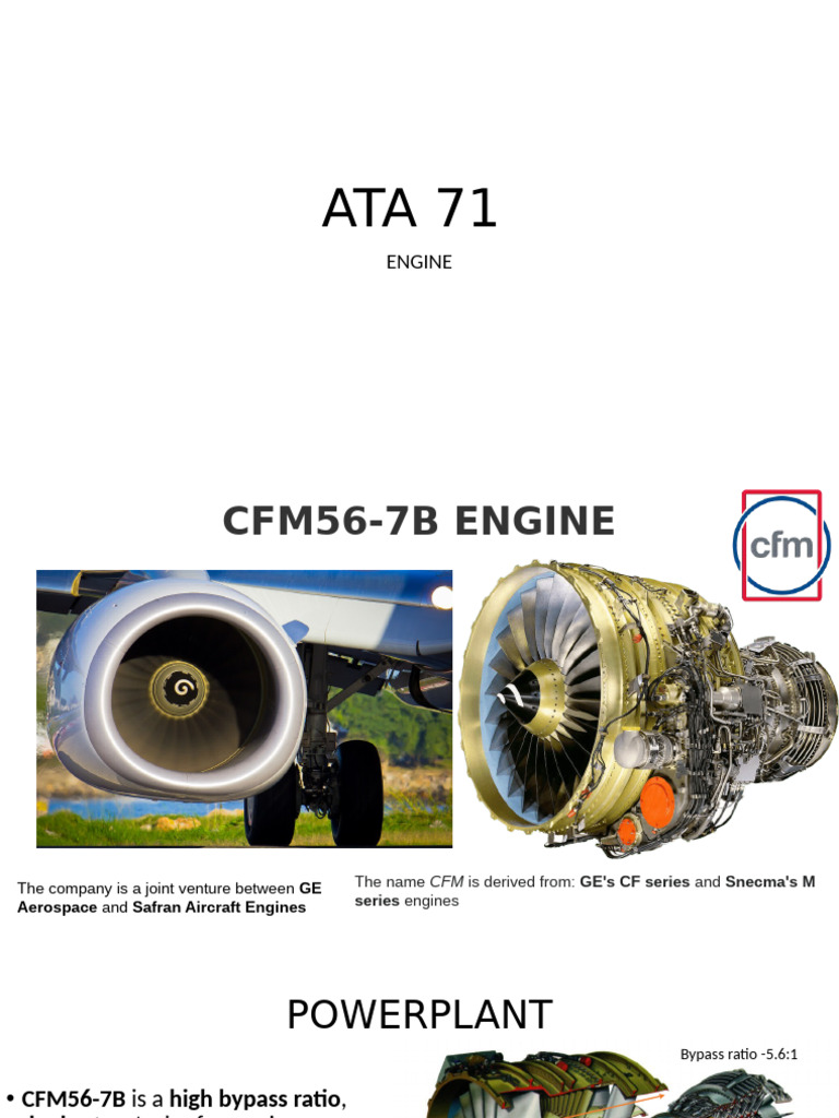 CFM56-7B Engine Overview and Specs | PDF | Rotating Machines | Internal ...