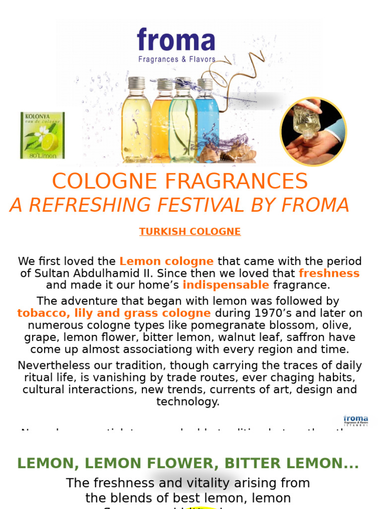 Cologne Fragrances: A Fresh Tradition | PDF