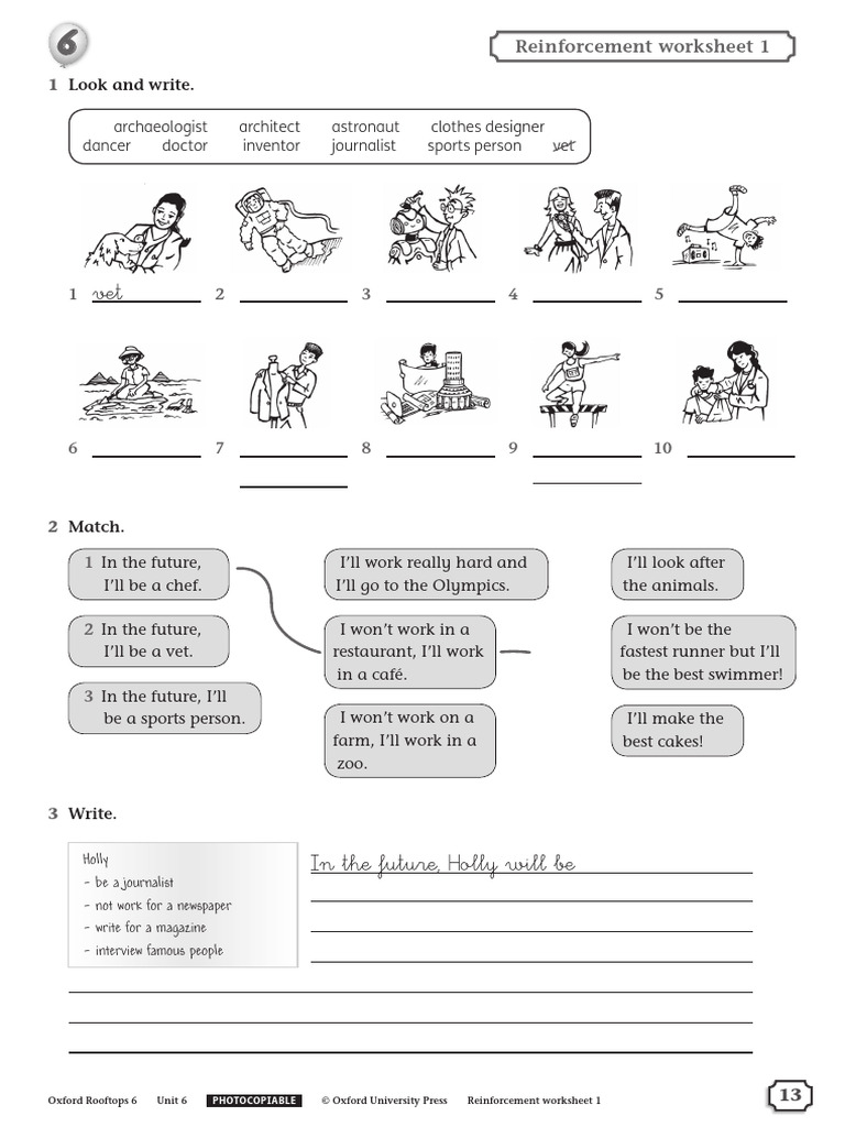 Oxford Rooftops 6 Reinforcement Worksheet | PDF