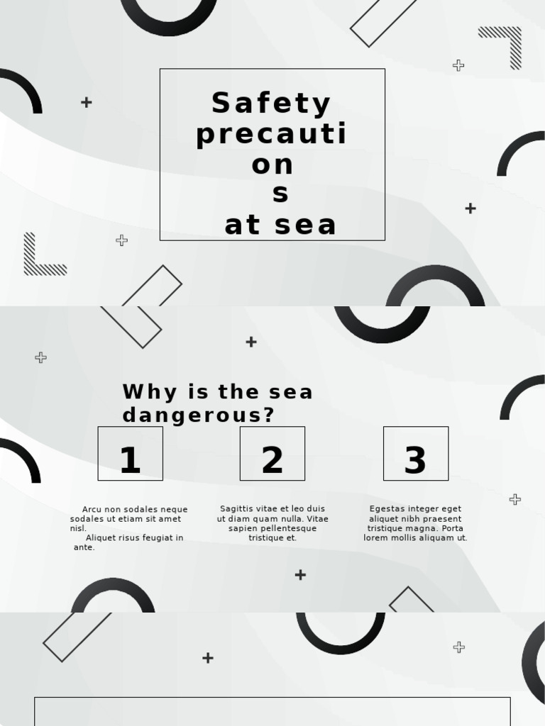 Sa Fety Precauti On S Atsea | PDF