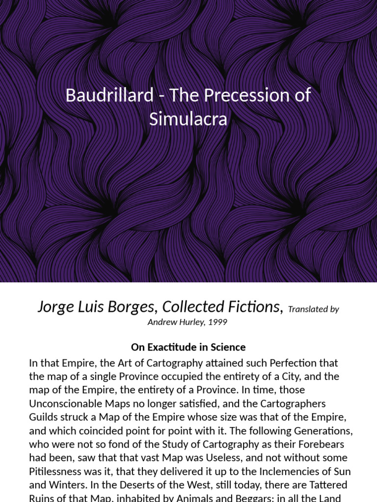 Baudrillard Simulacra v2 | PDF | Reason | Epistemology
