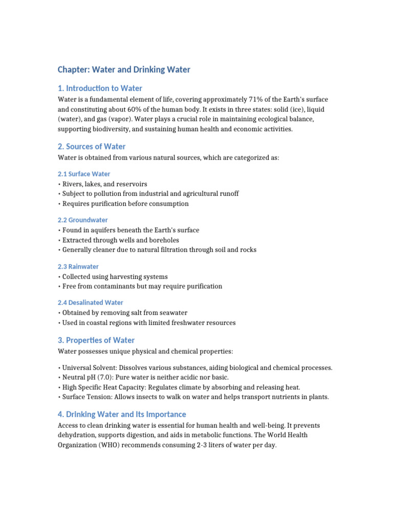 Essential Guide to Water and Purification | PDF | Water | Water ...