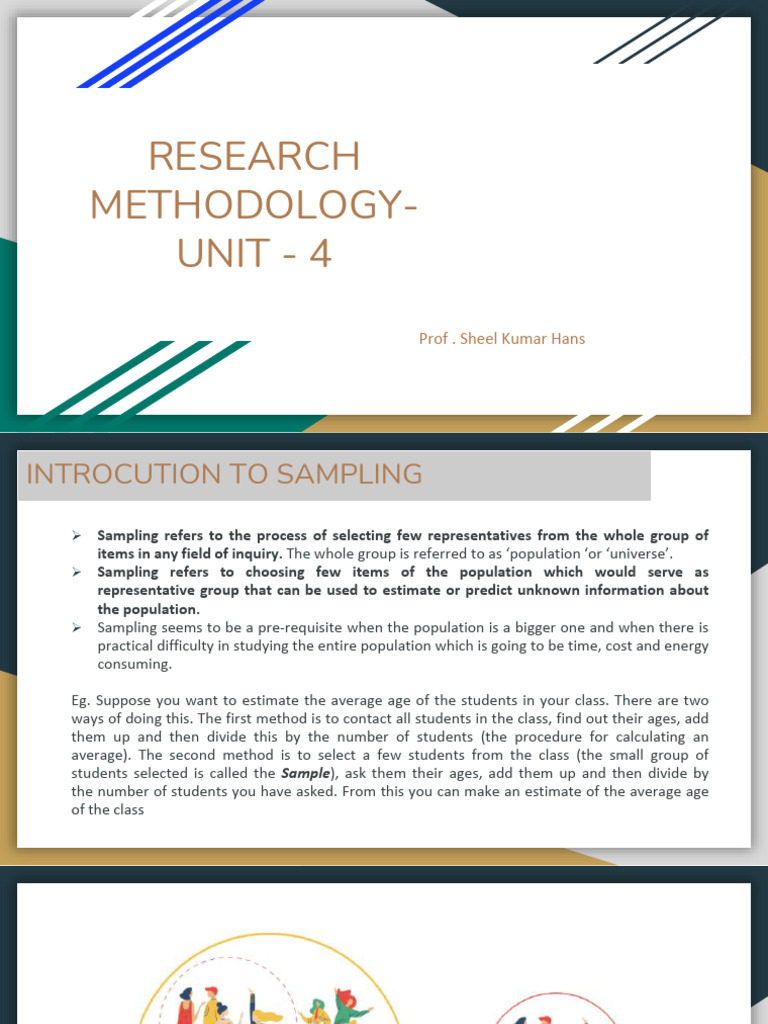 Understanding Sampling in Research Methodology | PDF | Sampling ...