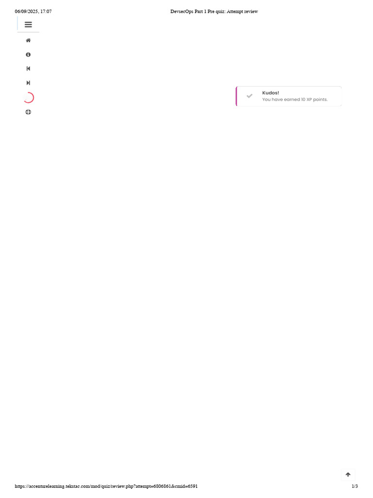 DevSecOps Part 1 Quiz Review | PDF | Computing | Information Technology ...