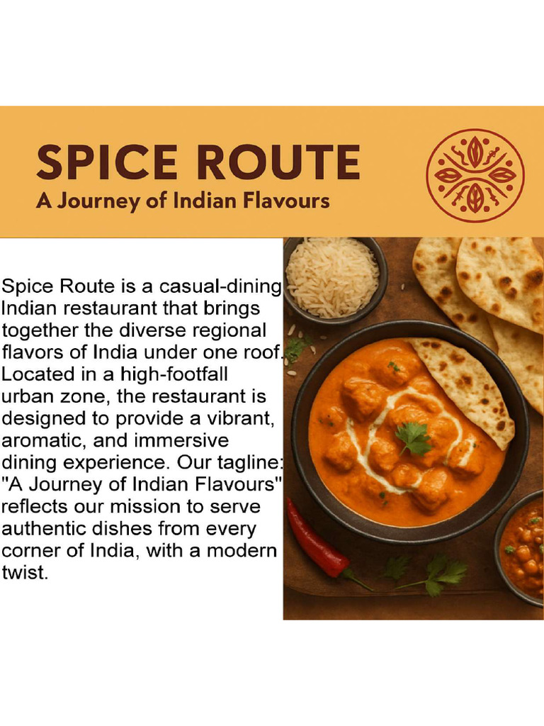 Spice Route Business Plan by Ritik | PDF