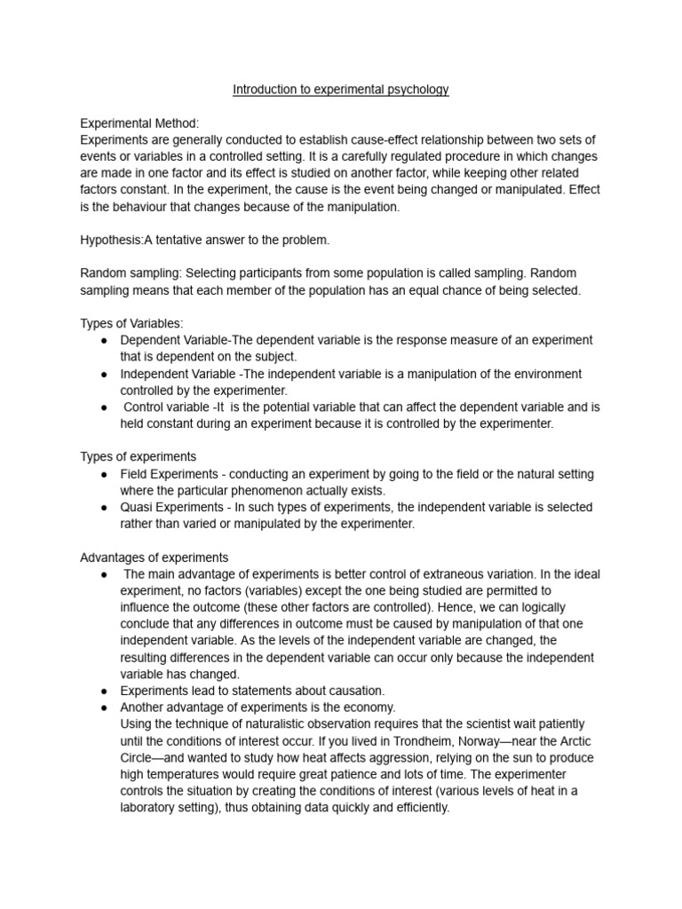 Understanding Experimenter Effects in Psychology | PDF | Experiment ...