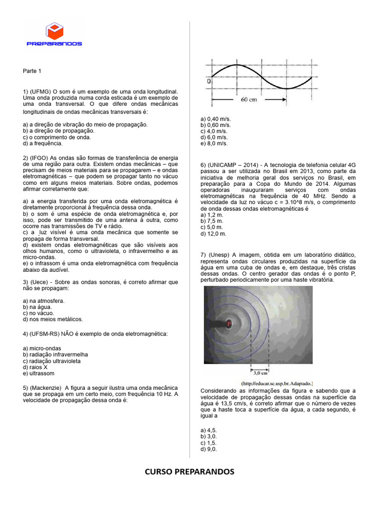 Som: Onda Mecânica ou Eletromagnética? | PDF | Ondas | Som