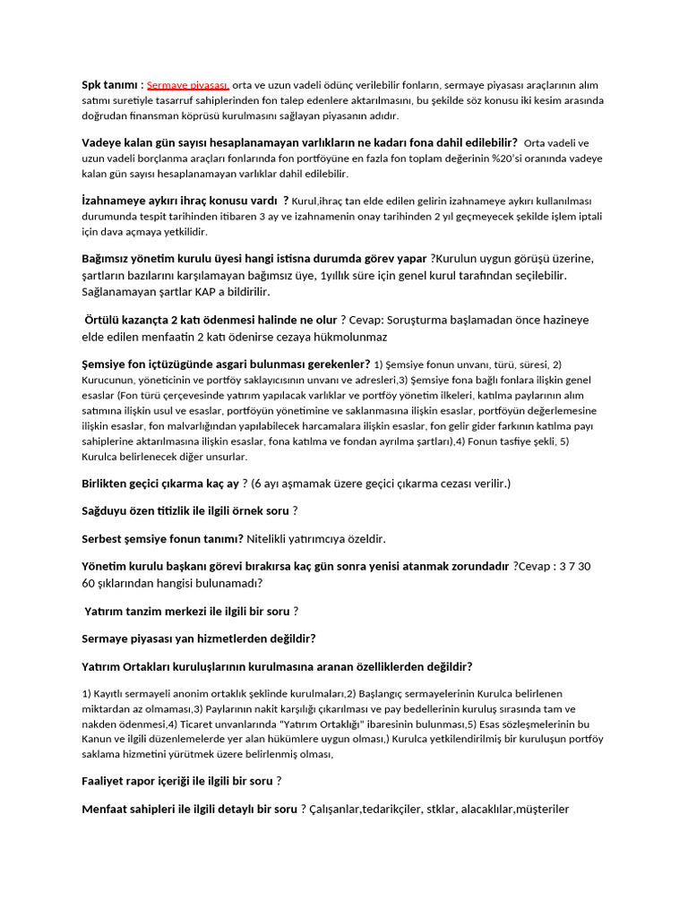Çikmiş Sorular | PDF