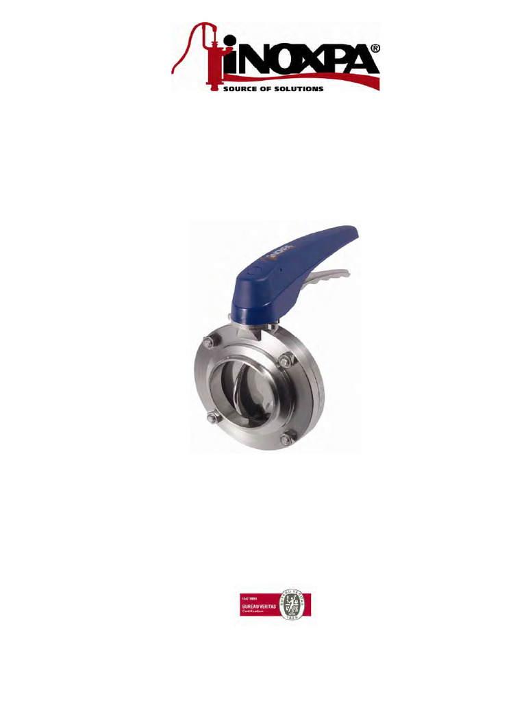 Butterfly Valve Installation Guide | PDF | Equipment | Hydraulics