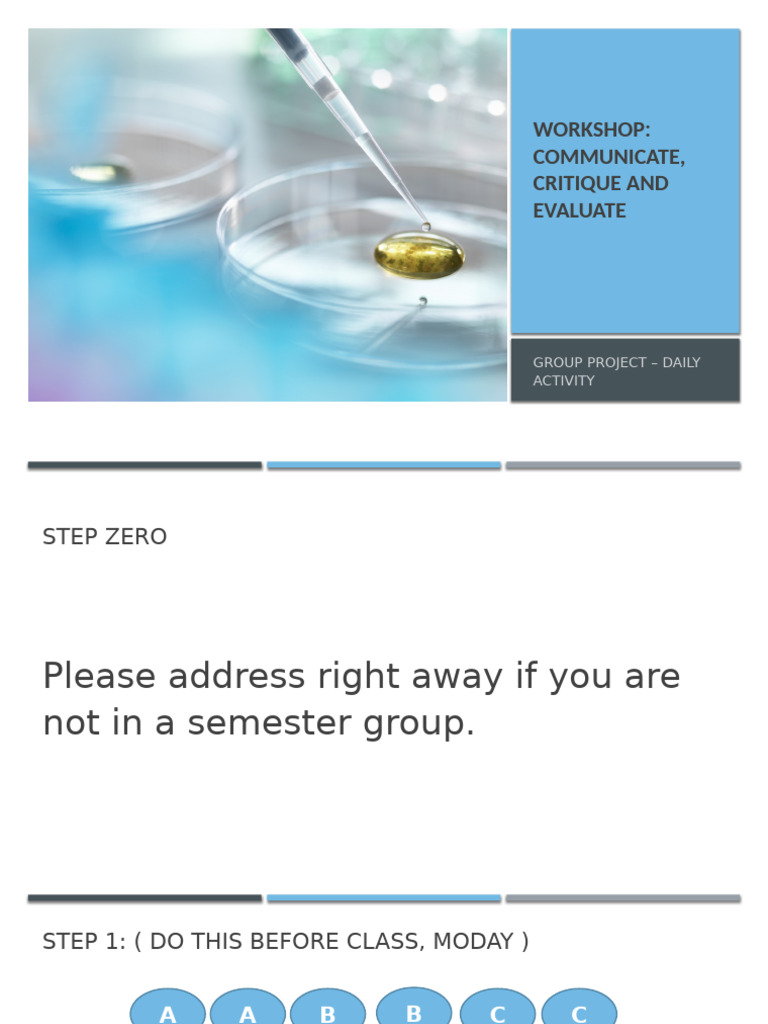 Group Project Workshop Instructions | PDF