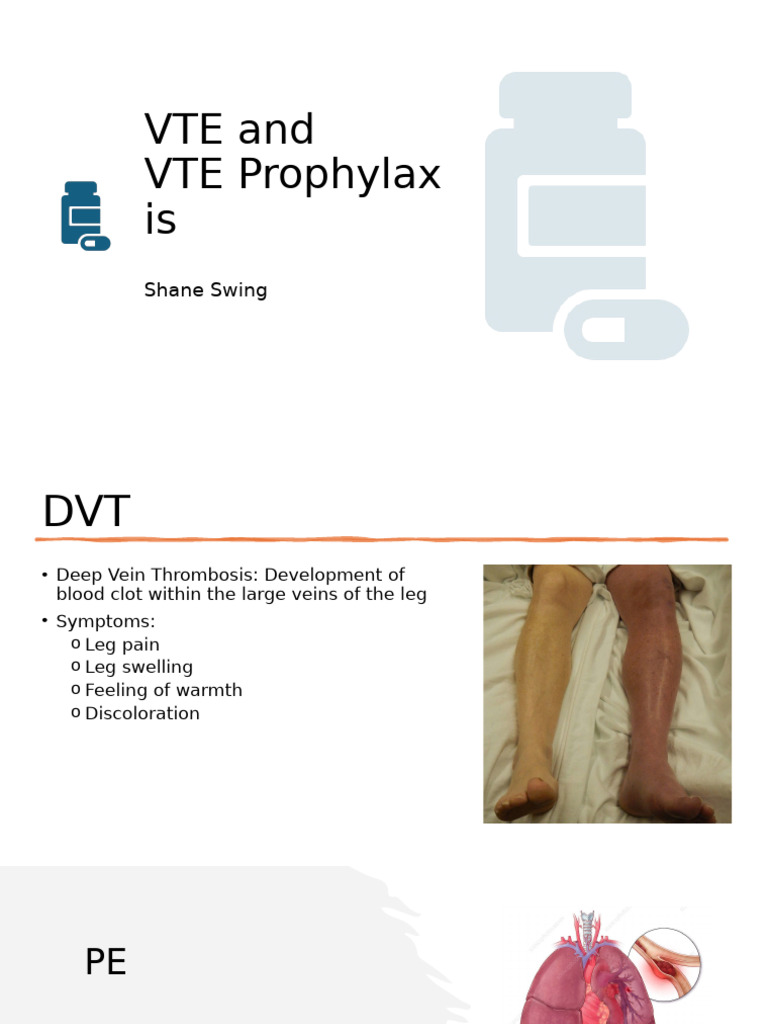 VTE Prophylaxis and Management Guide | PDF | Thrombosis | Medical ...