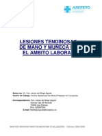 LESIONES TENDINOSAS MANO- MUÑECA. MME.word