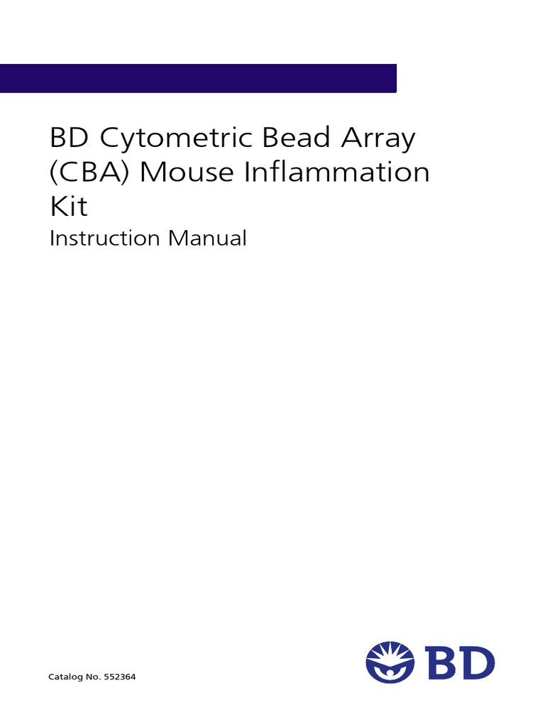 BD Cytometric Bead Array (CBA) Mouse Inflammation Kit: Instruction ...