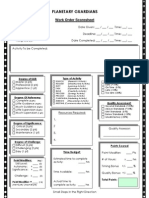 Planetary Guardian Work Order Form