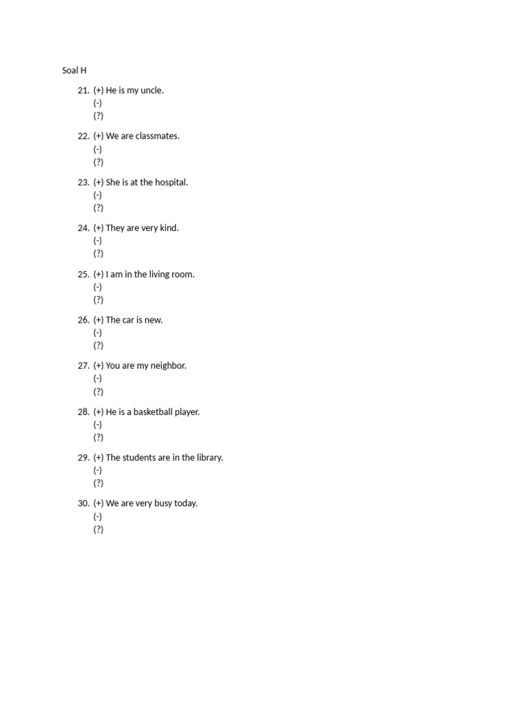 English Sentence Structure Exercises | PDF