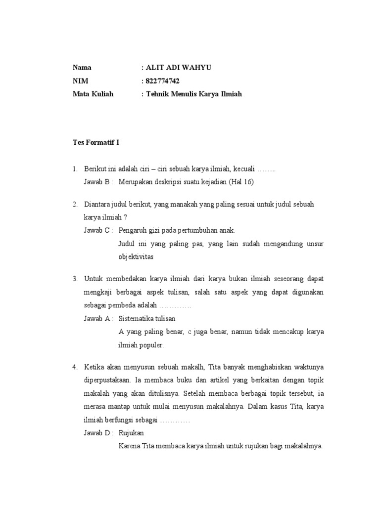 Teknik Menulis Karya Ilmiah