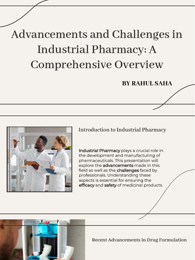 Slidesgo Advancements and Challenges in Industrial Pharmacy A ...