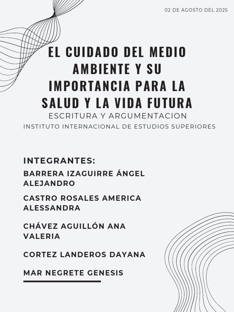 Cuidado del Medio Ambiente y Salud | PDF | Entorno natural | Efecto ...