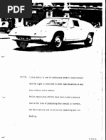 Jaguar E Type 3.8 Litre Series 1 Service Manual 4.2 Supplementary